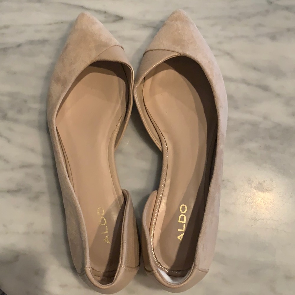 ALDO flat shoes suede and leather